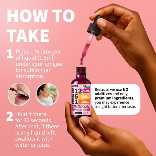 Vitamin B12 Liquid Supplement Drops