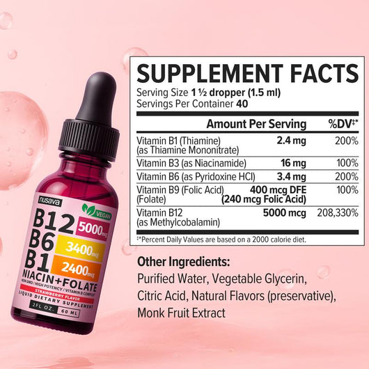 Vitamin B12 Liquid Supplement Drops